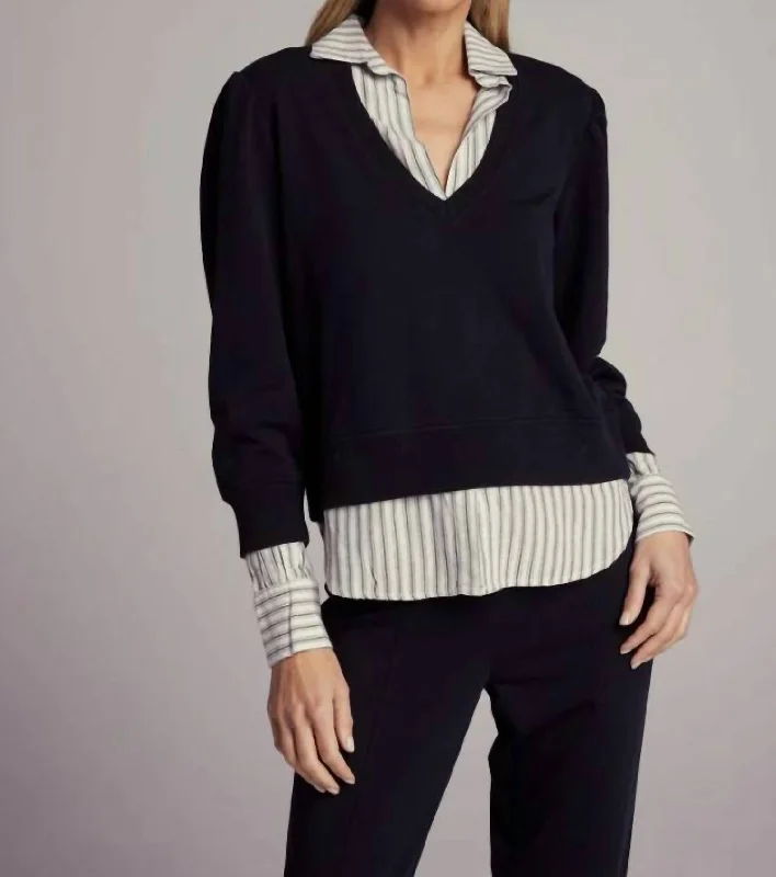 Birch Pullover In BlackLuxury Knit Tops