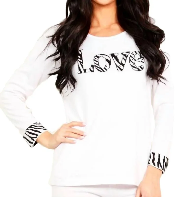 Love Scoop Neck Sweater In WhiteWinter Knit Tops