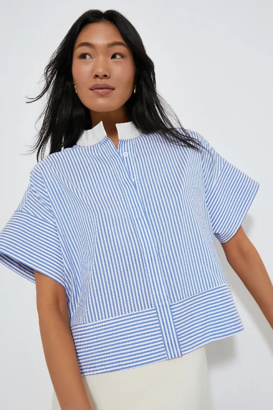 Blue Stripe Sofia ShirtDress Shirts