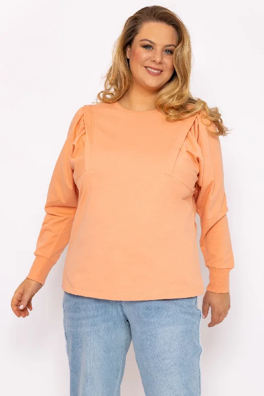 Cotton Sweatshirt in OrangeYoga Sweatshirts