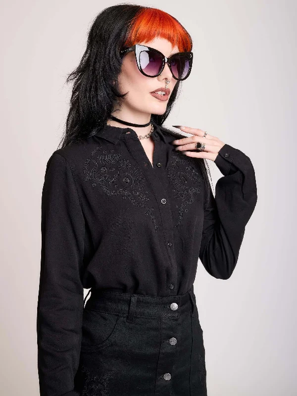 Embroidered Relics Button Up ShirtFringed Shirts