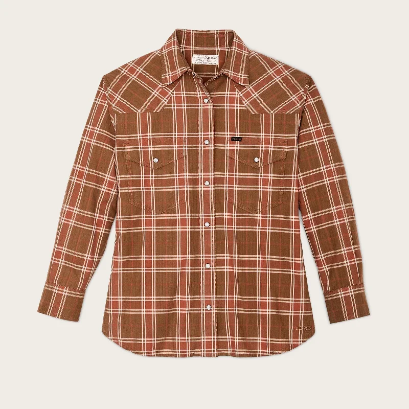 WOMEN'S FLANNEL WESTERN SHIRTWrap Shirts