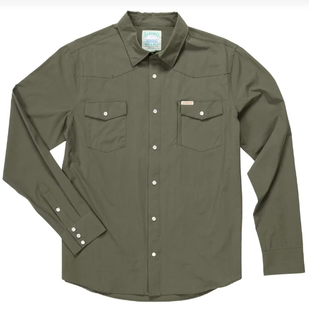 Sendero Men's Confluence Desert Sage Tech ShirtWork Shirts