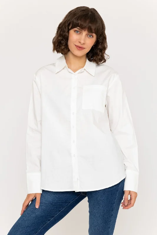 White Poplin ShirtCasual Shirts