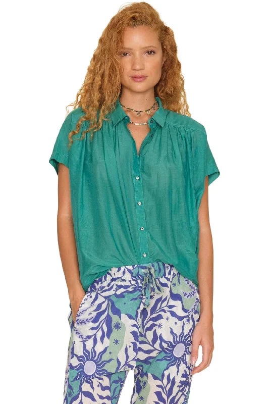 Xirena Paxton Shirt in Bermuda SeaPrinted Shirts