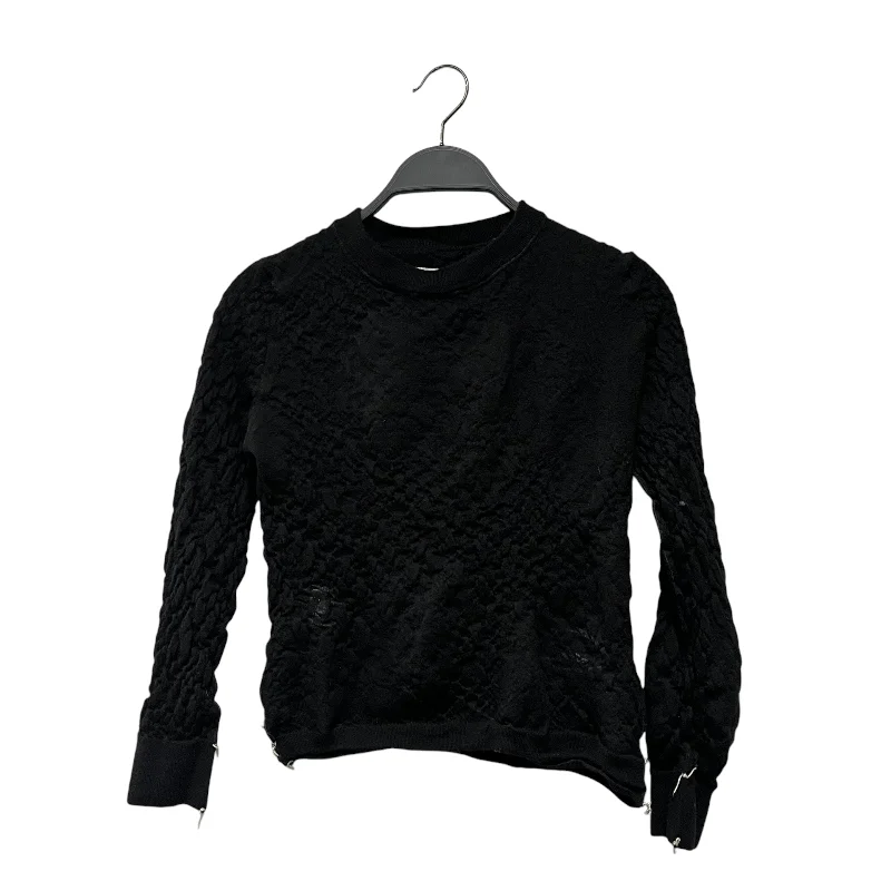 Maison Margiela/Sweatshirt/XS/Wool/BLK/Beaded Sweatshirts