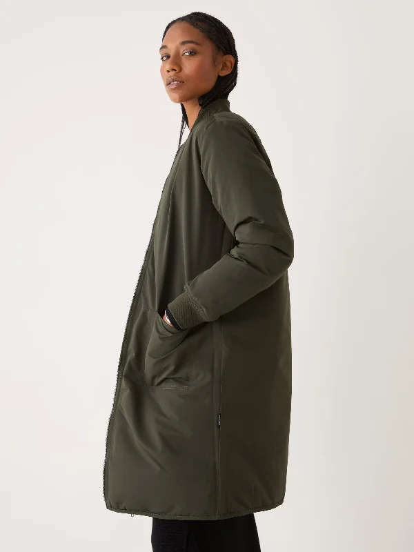 The Skyline Reversible Maxi Bomber in RosinBranded Jackets