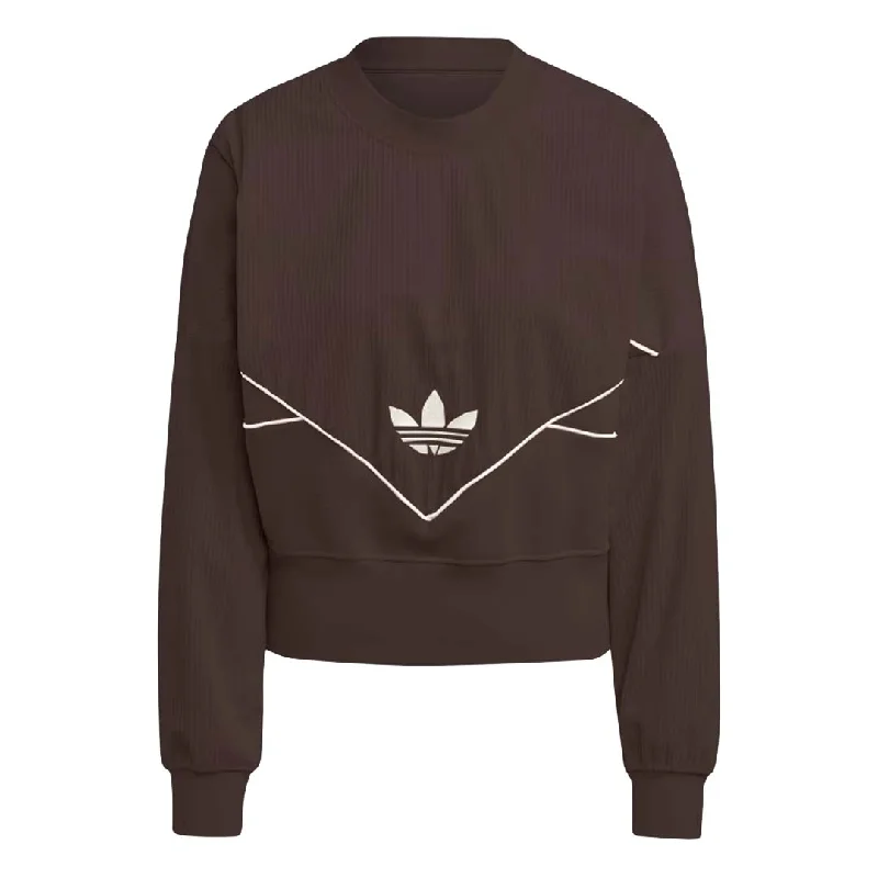 adidas - Women's Corduroy Mix Material Sweatshirt (II8082)Branded Sweatshirts