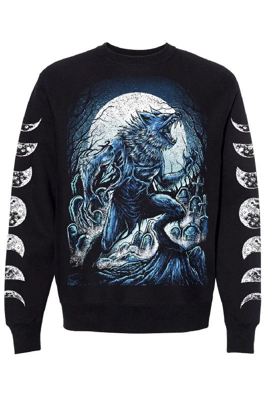 Blue Blood Werewolf SweatshirtWindbreaker Sweatshirts