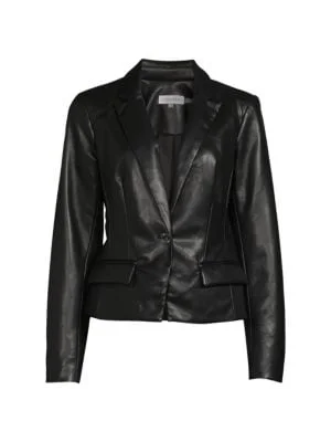 Calvin Klein
 Faux Leather JacketWork Jackets