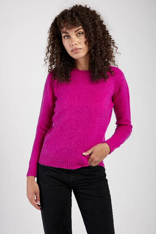 PullovercutCarded Pullover Sweater in Cherry