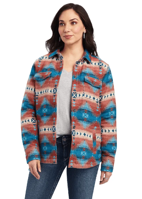 Ariat Women's REAL Shirt Jacket Fiery Jacquard 10041578Artist Jackets