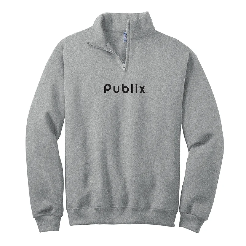 Cadet Collar Fleece Sweatshirt - Oxford GreyVelour Sweatshirts