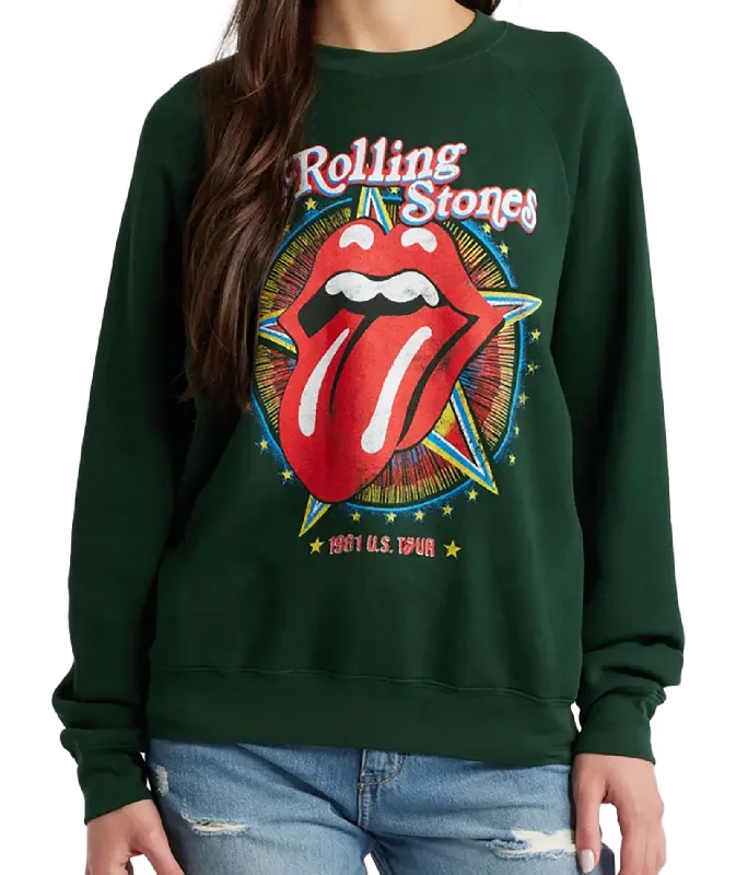 Daydreamer Women Rolling Stones 1981 US Tour Vintage SweatshirtCollege Sweatshirts