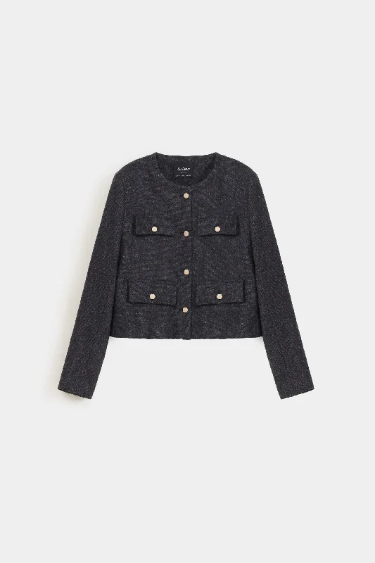 Short Woolen JacketHigh-Fashion Jackets