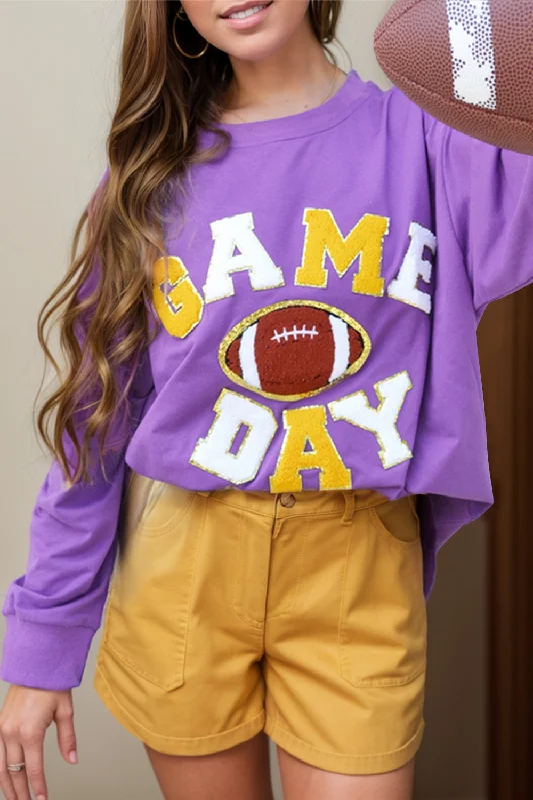 GAME DAY Football Long Sleeve SweatshirtDesigner Sweatshirts