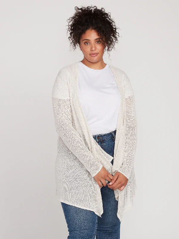 Go Go Wrap Plus Size Cardigan - OatmealSafari Jackets