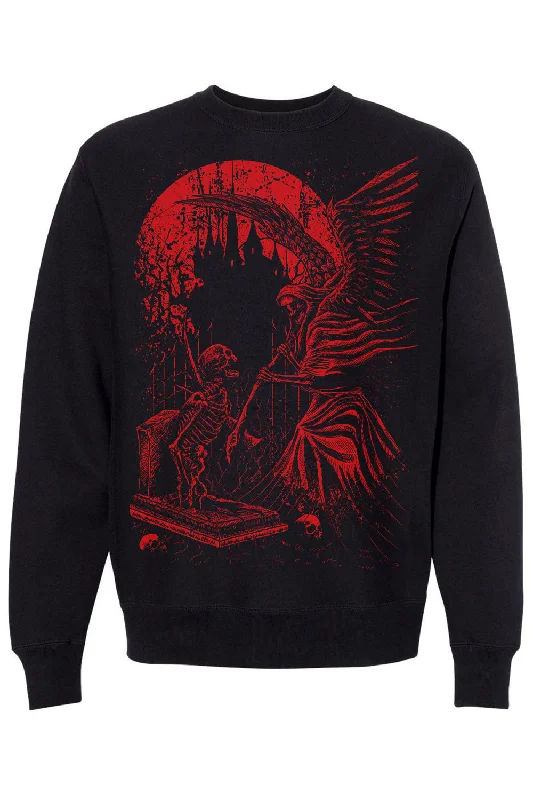 Grave Robber Sweatshirt [BLOOD RED]Mesh-Lined Hoodies