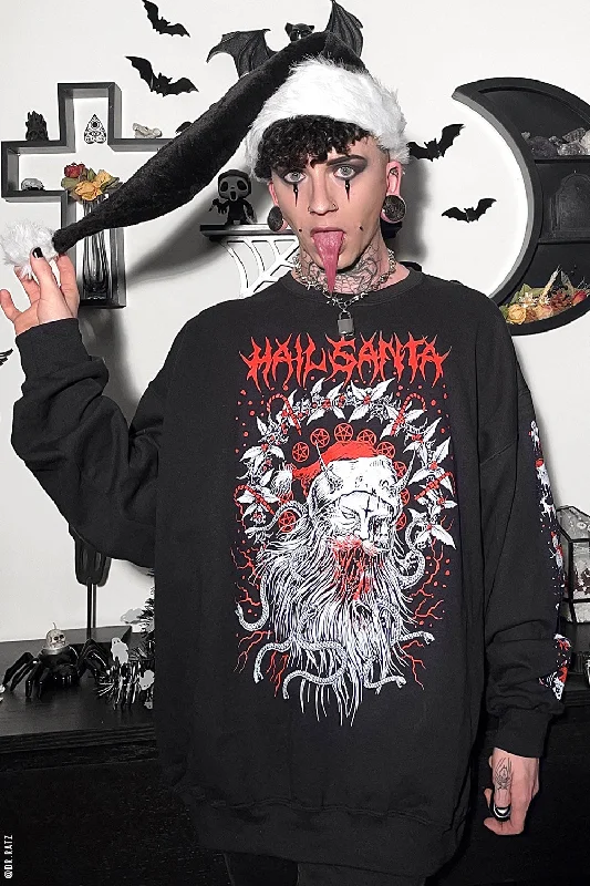 Hail Santa SweatshirtReversible Hoodies