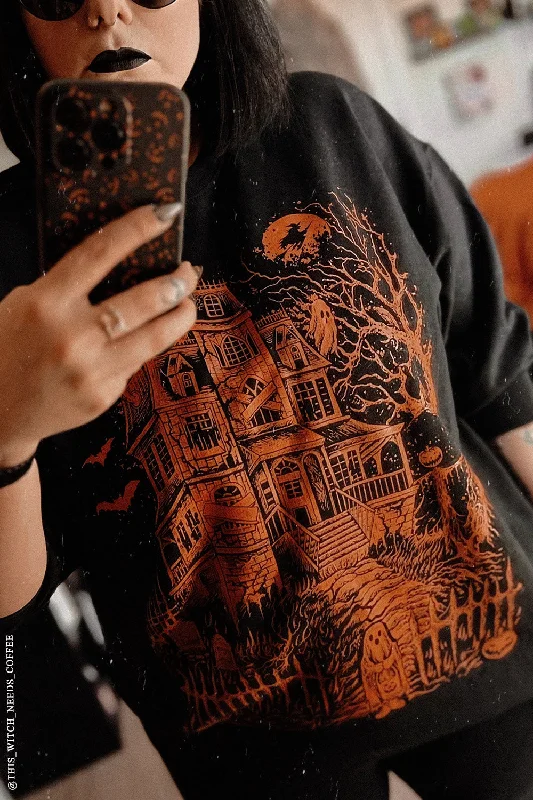 Haunted Mansion Sweatshirt [Pumpkin Orange]Waterproof Hoodies