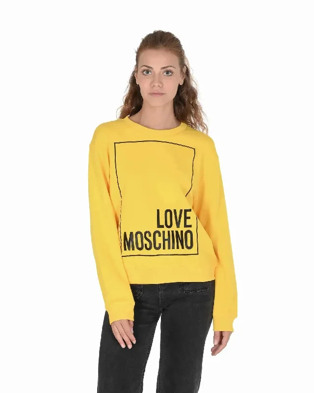 Love Moschino Cotton Sweatshirt with Inlay Detail - 40 EUCultural Sweatshirts