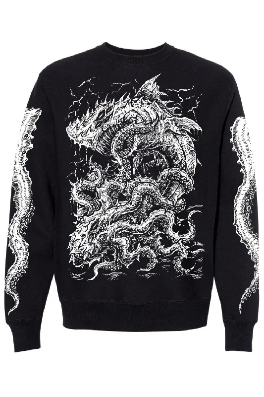 Megalodon vs The Kraken SweatshirtCamping Hoodies