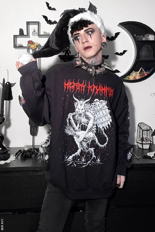 Merry Krampus SweatshirtHip-Hop Hoodies