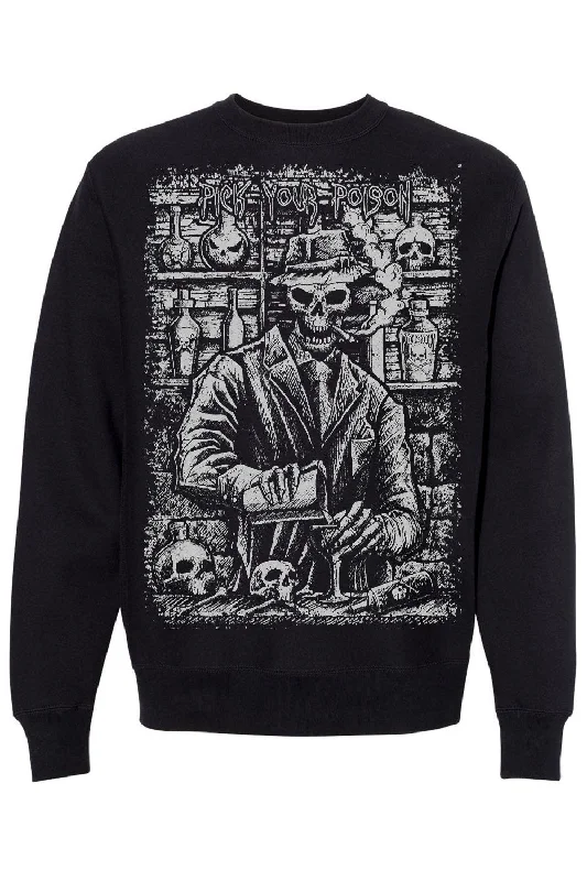 Pick Your Poison Skeleton SweatshirtPullover Hoodies