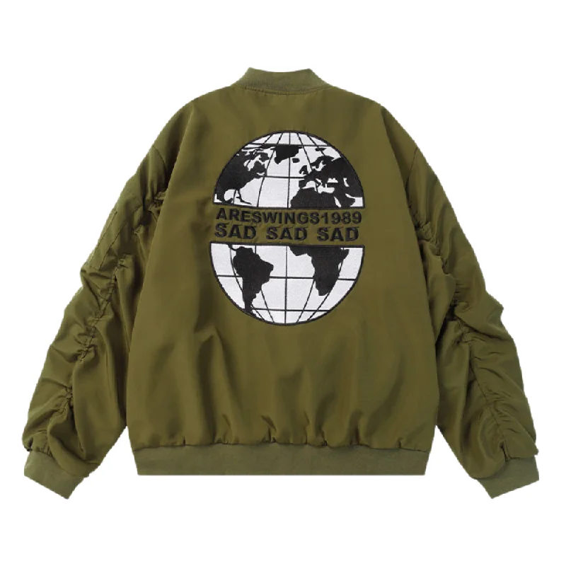 Planet Embroidered Retro JacketRuffled Jackets