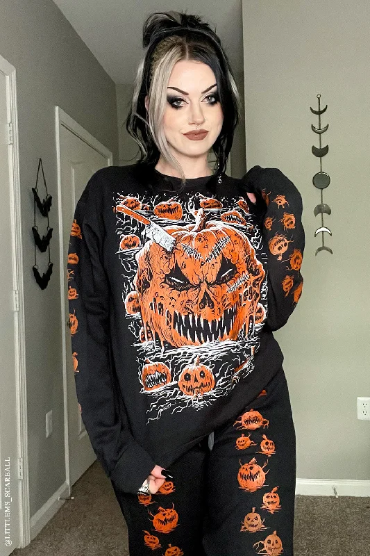 Possessed Pumpkin Patch SweatshirtOrganic Cotton Sweatshirts