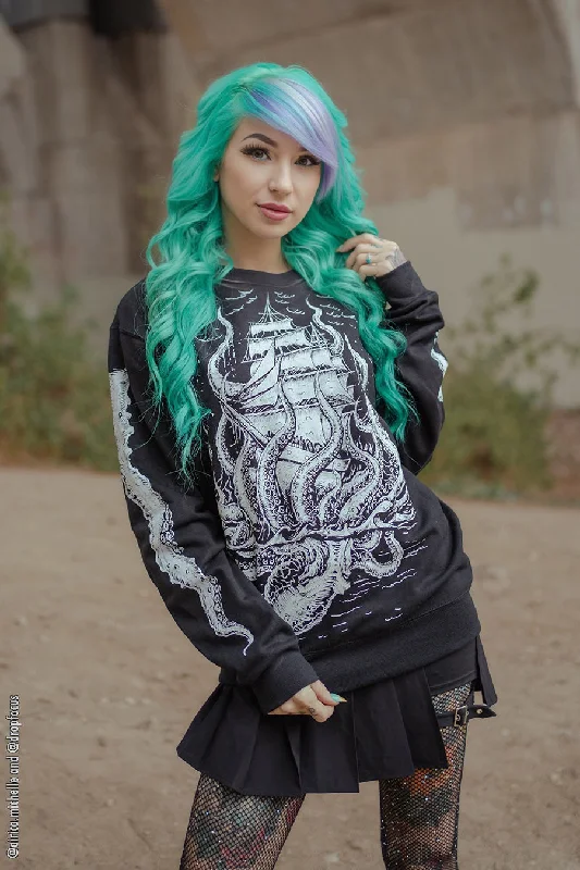 Release the Kraken Sweatshirt [Tentacle Sleeves]Embroidered Sweatshirts