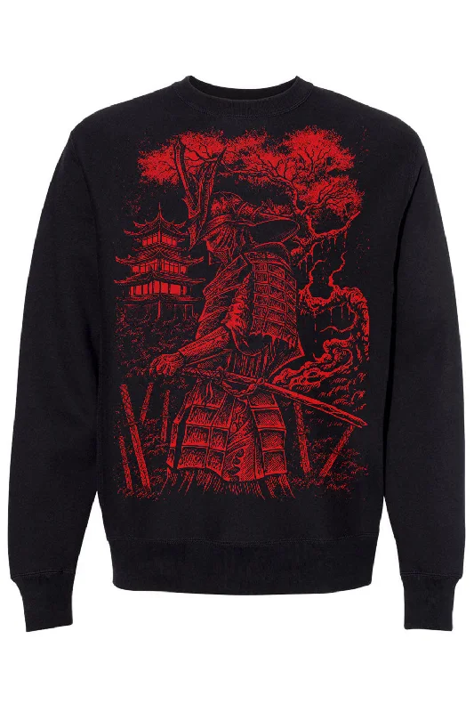 Samurai Warrior Sweatshirt [BLOOD RED]Fleece Sweatshirts