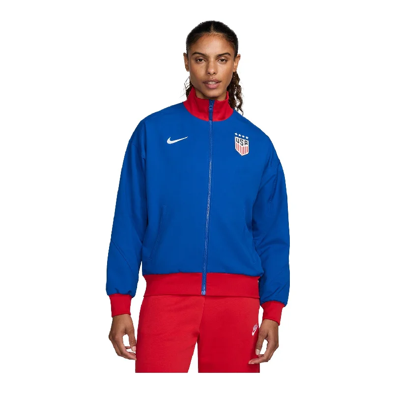 Women's Nike USWNT Strike Anthem Royal Full-Zip JacketWool Jackets