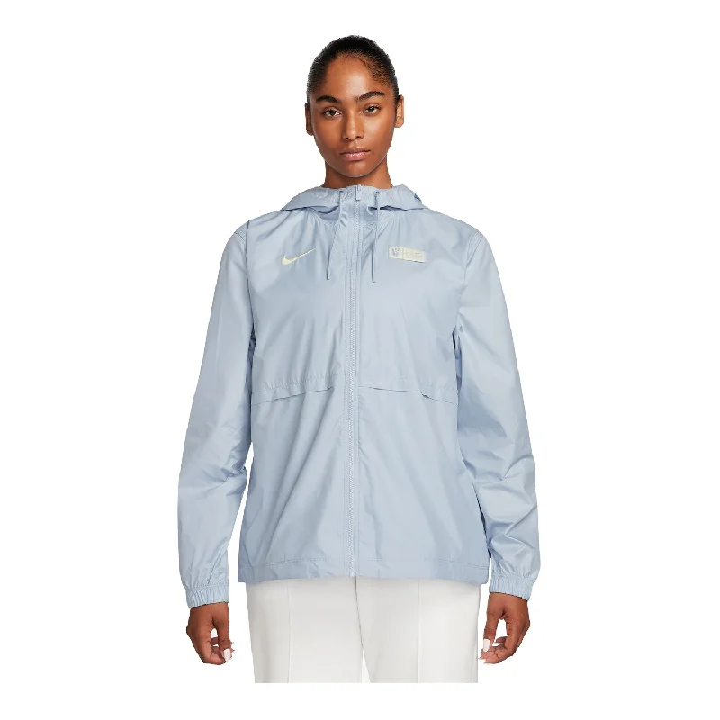 Women's Nike USA Essential Repel Woven Light Blue JacketSnowboard Jackets