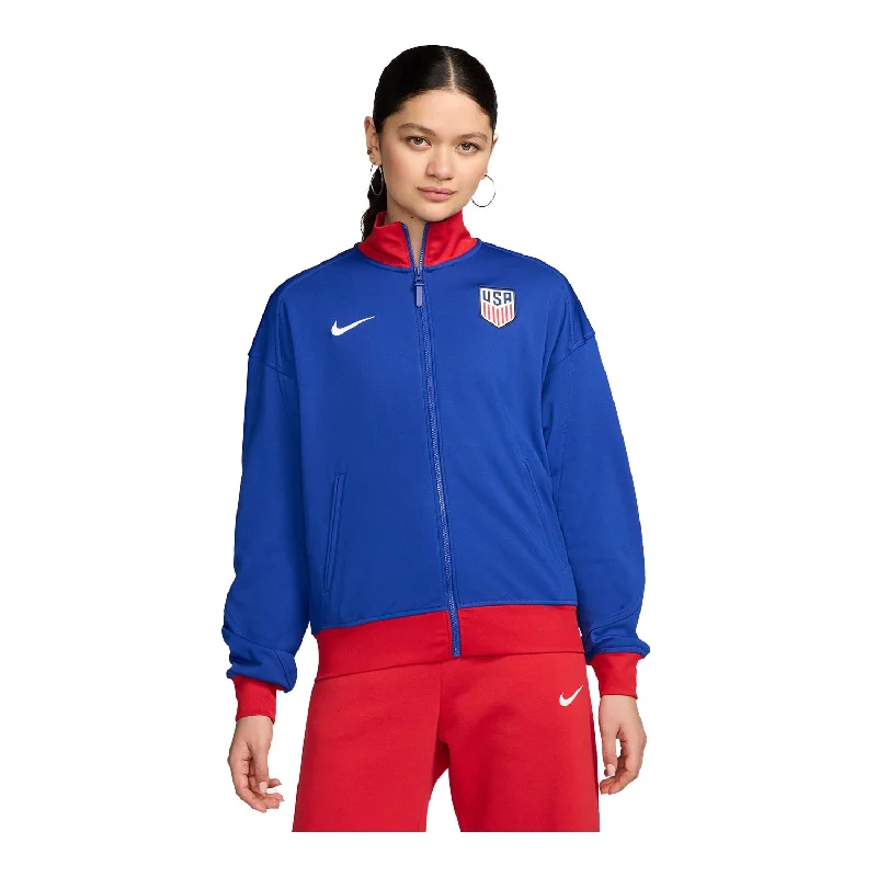 Women's Nike USMNT Academy Pro Anthem Royal Full-Zip JacketOutdoor Jackets