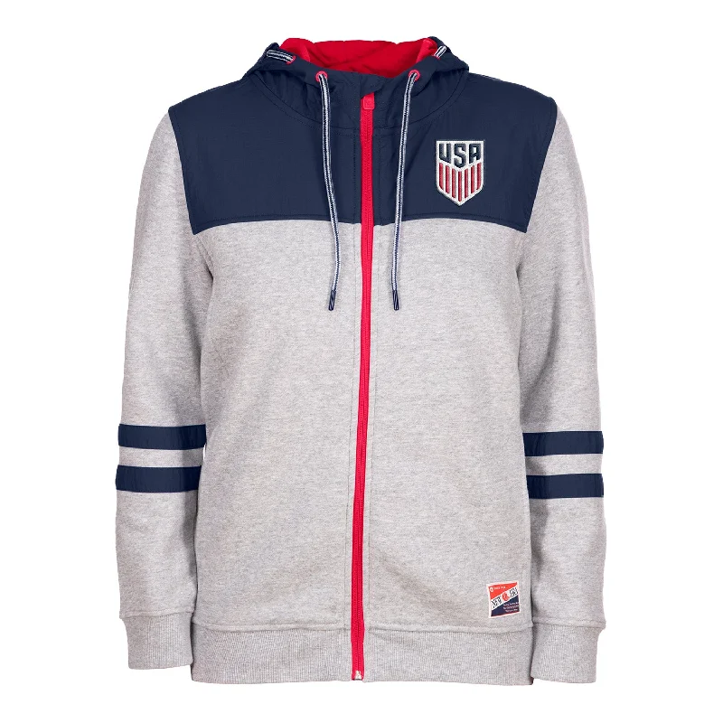 Women's New Era USMNT Full Zip Grey JacketLayered Jackets