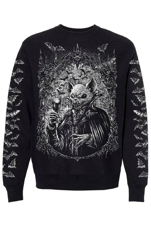 Victorian Vampire Bat SweatshirtButton-Up Sweatshirts