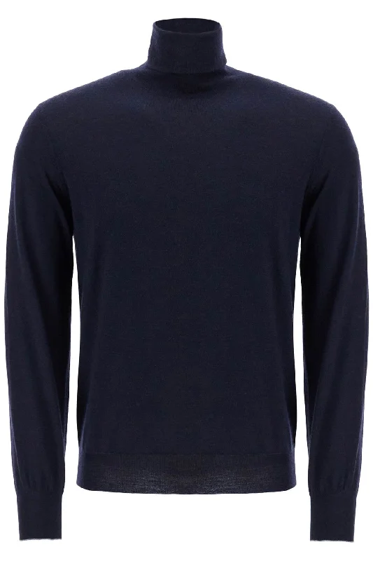 PulloverpremiumBRUNELLO CUCINELLI Elegant High-Neck Pullover Sweater in Virgin Wool Blend