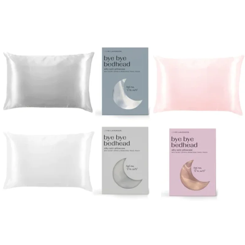 Bye Bye Bedhead Silky Satin Pillow Case for Beauty Sleep with Zippered Closure BUY 1 GET 1 FREE