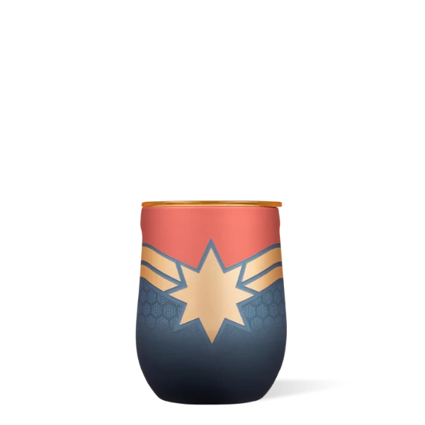 Corkcicle Captain Marvel Stemless Glass, 12 oz.