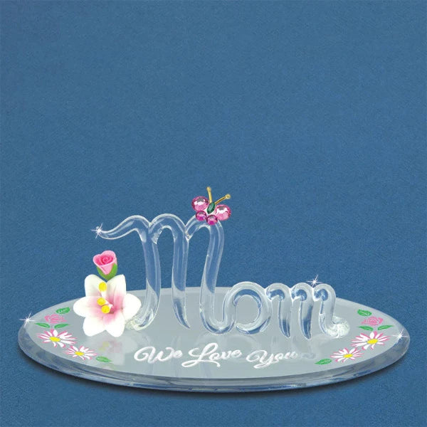 Glass Baron Mom "We Love You" Figurine