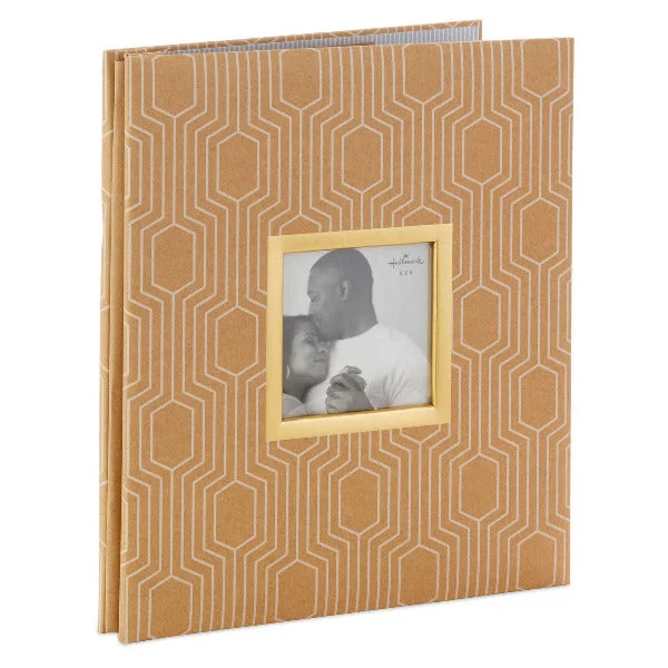 Hallmark Hexagons on Kraft Large Refillable Photo Album