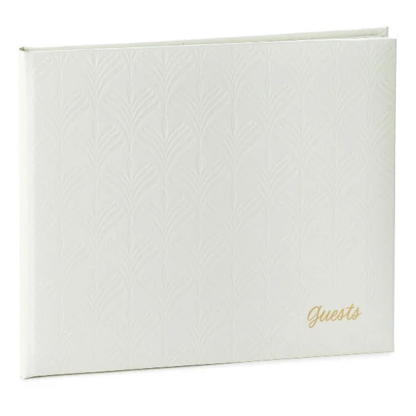 Hallmark Ivory Botanical Pattern Guest Book