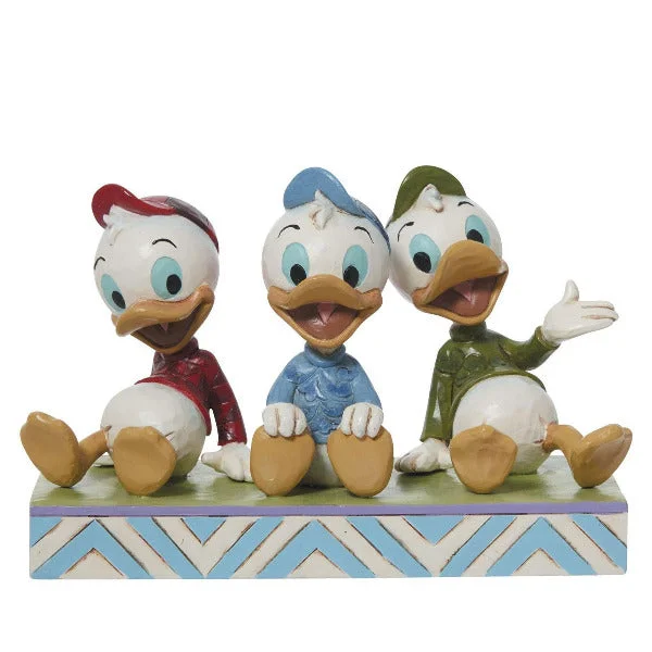 Jim Shore Disney Terrific Trio Huey, Dewey & Louie Figurine