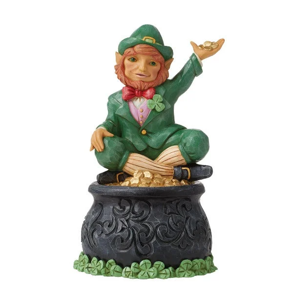 Jim Shore Heartwood Creek You're My Pot of Gold Irish Leprechaun Figurine