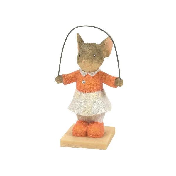 Tails of the Heart Jump Around Mouse Skipping Rope Figurine