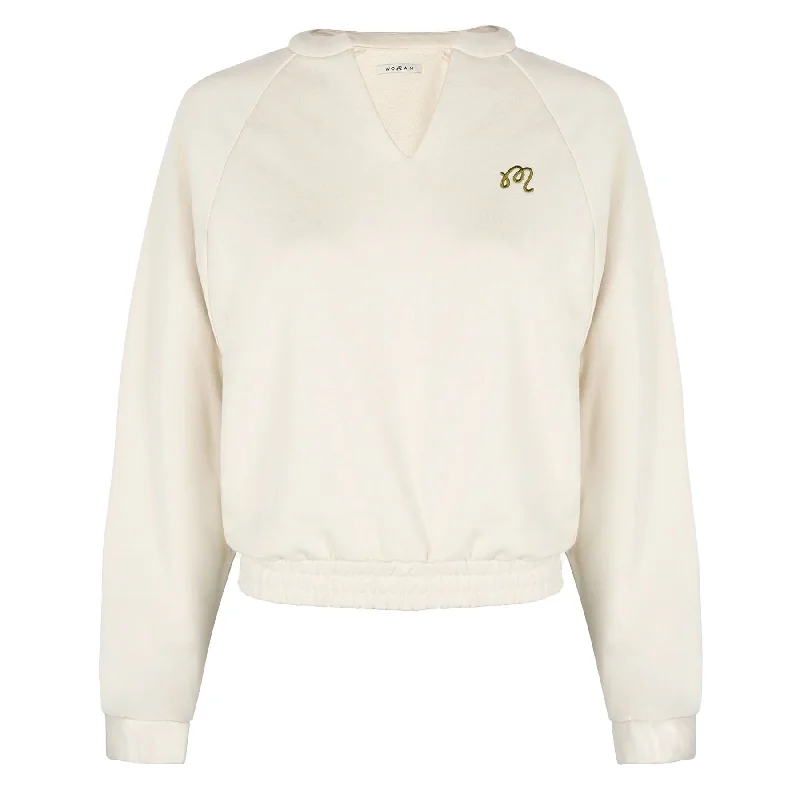 PulloveressentialWomens Gianna II Raglan Pullover Sweatshirt Bone - W24