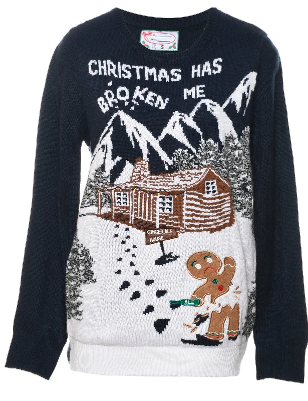 Cropped T-ShirtsFestive Season Christmas Jumper - S