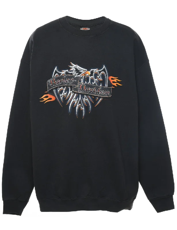 Asymmetrical T-ShirtsHarley Davidson Printed Sweatshirt - XL