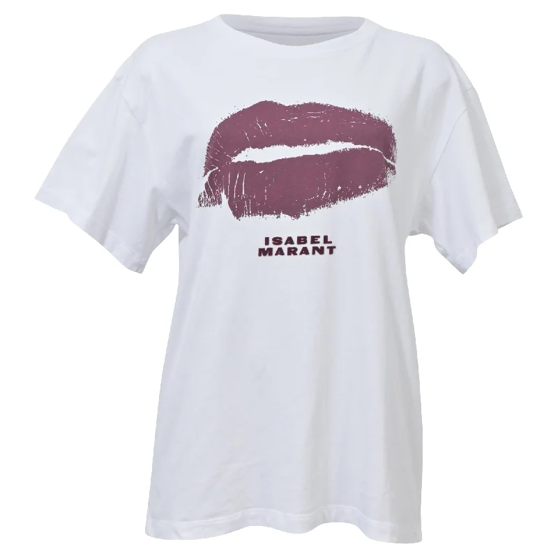 Lounge T-ShirtsIsabel Marant Kiss T-Shirt in White Cotton